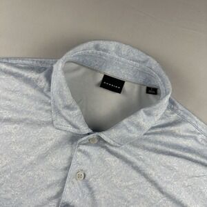 Dunning Golf Polo Shirt Mens Large Short Sleeve Coolmax All Over Print Paisley